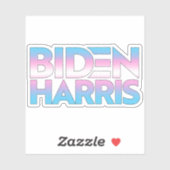Sticker Biden Harris Fierté Trans (Feuille)