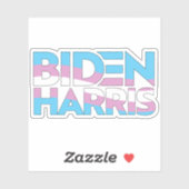 Sticker Biden Harris Fierté Trans (Feuille)