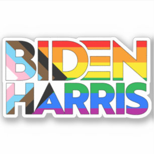 Sticker Biden Harris LGBTQ+ Progrès