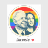Sticker Biden Harris Rainbow Pride (Feuille)