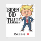 Sticker Biden L'A Fait Joe Biden (Feuille)