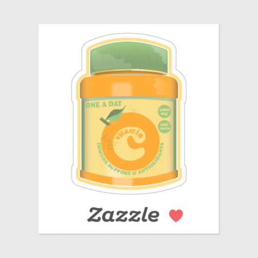 Sticker Bien-être vitamine C (Feuille)