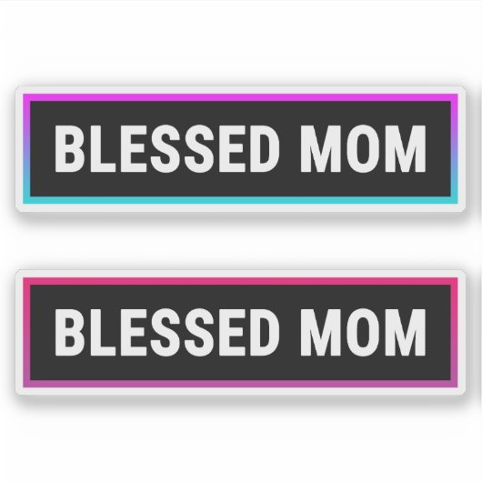 Sticker Bienheureuse maman (Devant)