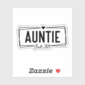 Sticker Bientôt Être Tante Est 2024 Grossesse Faire-part (Feuille)