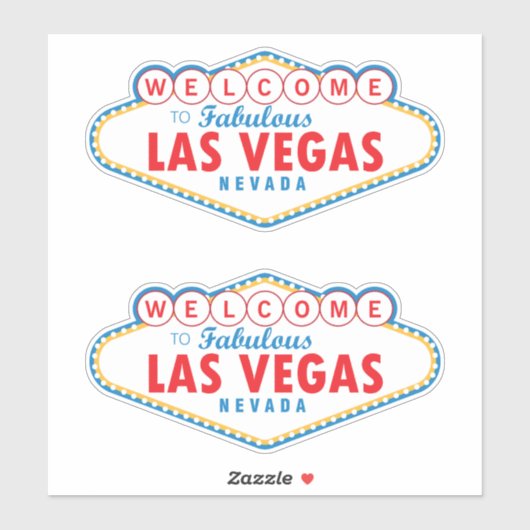 Sticker Bienvenue à Las Vegas (Feuille)
