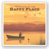 Sticker Bienvenue À Mon Happy Place (Devant)