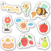 Sticker Bienvenue dans le planificateur d'éléments de prin (Devant)