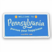 Sticker Bienvenue en Pennsylvanie (Recto)