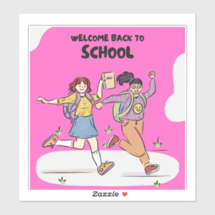 Sticker Bienvenue Retour à l'école Grande taille