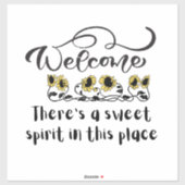 Sticker Bienvenue Sunflower (Feuille)