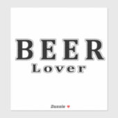 Sticker Bière, Amateur de bière (Feuille)