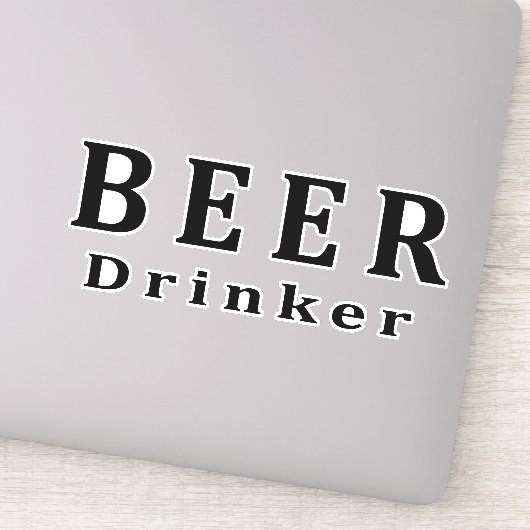 Sticker Bière, buveur de bière (Détail)