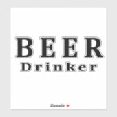 Sticker Bière, buveur de bière (Feuille)
