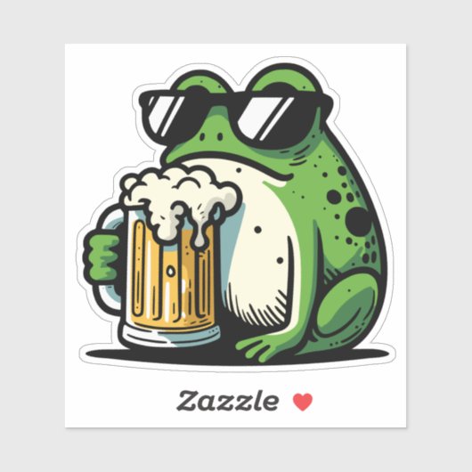 Sticker Bière cool (Feuille)