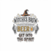 Sticker Bièred'HalloweenHocusPocusDrôleVintage_1 (Devant)