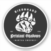 Sticker Biernhard Bears Petulant Shadows 17 octobre (Devant)
