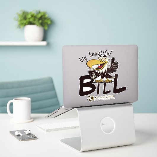 STICKER BIG BEAUTIFET BILL (Ordinateur portable sur le bureau)