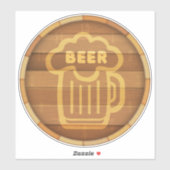 Sticker Big Beer Keg (Feuille)