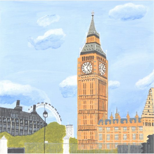 Sticker Big Ben de Londres (Devant)