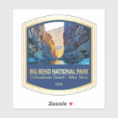 Sticker Big Bend NP (PF1) (Feuille)