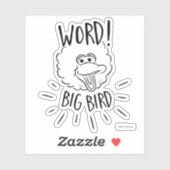 Sticker Big Bird Skate Logo - Word! Big Bird (Feuille)