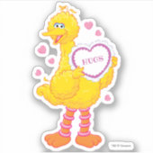 Sticker Big Bird Valentine (Devant)