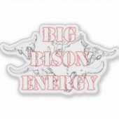 Sticker Big Bison Energy (Devant)