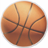 Sticker Big Bright Orange Basket, (Devant)