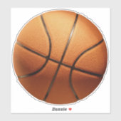 Sticker Big Bright Orange Basket, (Feuille)