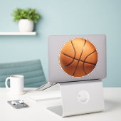 Sticker Big Bright Orange Basket, (Ordinateur portable sur le bureau)