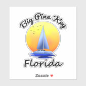 Sticker Big Pine Key Florida Keys voile (Feuille)
