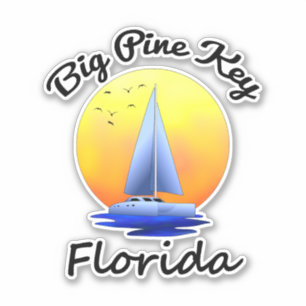 Sticker Big Pine Key Florida Keys voile