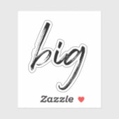Sticker "Big" Vinyl Transparent Sorority Lil Cadea (Feuille)