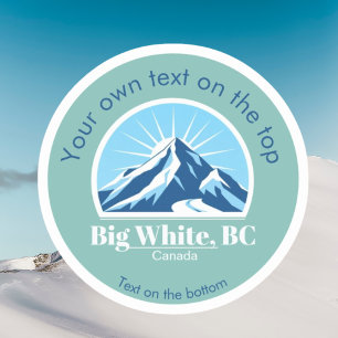 Sticker Big White Colombie-Britannique Canada Blue Mountai