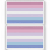 Sticker Bigender Pride (Devant)