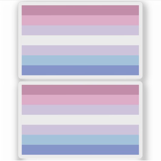 Sticker Bigender Pride (Devant)