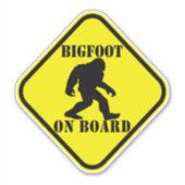 Sticker Bigfoot à bord (Devant)