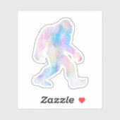Sticker Bigfoot aquarelle (Feuille)