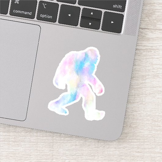 Sticker Bigfoot aquarelle (Détail)