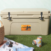 Sticker Bigfoot Dock Pêche Sunset Lake (Glacière)