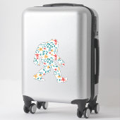 STICKER BIGFOOT FLORAL (Sur valise)