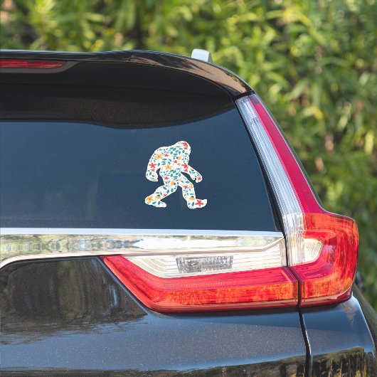 STICKER BIGFOOT FLORAL (Côté voiture)