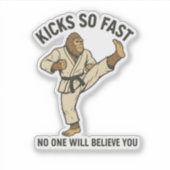 Sticker Bigfoot Karate Master (Devant)