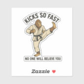 Sticker Bigfoot Karate Master (Feuille)
