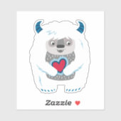 Sticker Bigfoot mignon (Feuille)