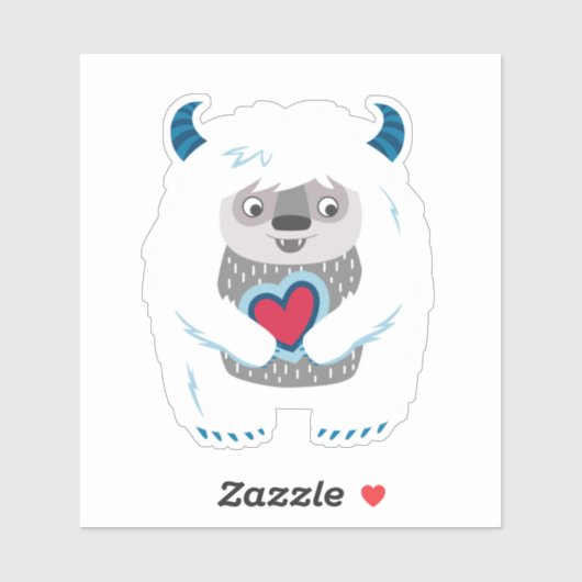 Sticker Bigfoot mignon (Feuille)