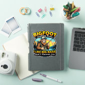 Sticker Bigfoot Rods I Like Big Bass (Couverture iPad)
