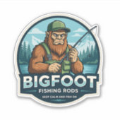 Sticker Bigfoot Rods Keep Calm Fish On (Devant)