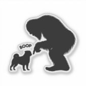 Sticker Bigfoot Sasquatch Carlin Boop (Devant)