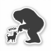Sticker Bigfoot Sasquatch Chihuahua Boop (Recto)